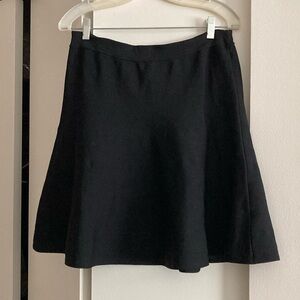 Flippy Black Knit Pull-on Skirt